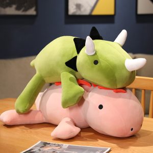 Toy Pillow Dinosaur Weighted Plush Stuffed Triangle Dinosaur
